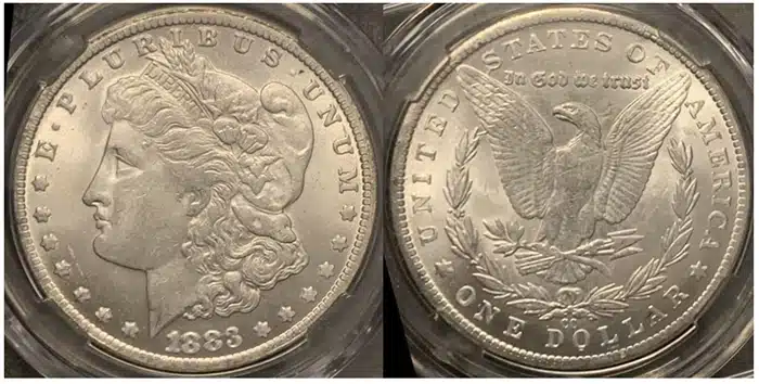 Purported 1883-CC Morgan Dollar.