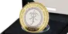 J.R. Tolkein Commemorative Bi-Metallic Coin. Image: Royal Mint.