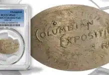 PCGS World's Columbian Exposition Elongated Coin. Image: PCGS.