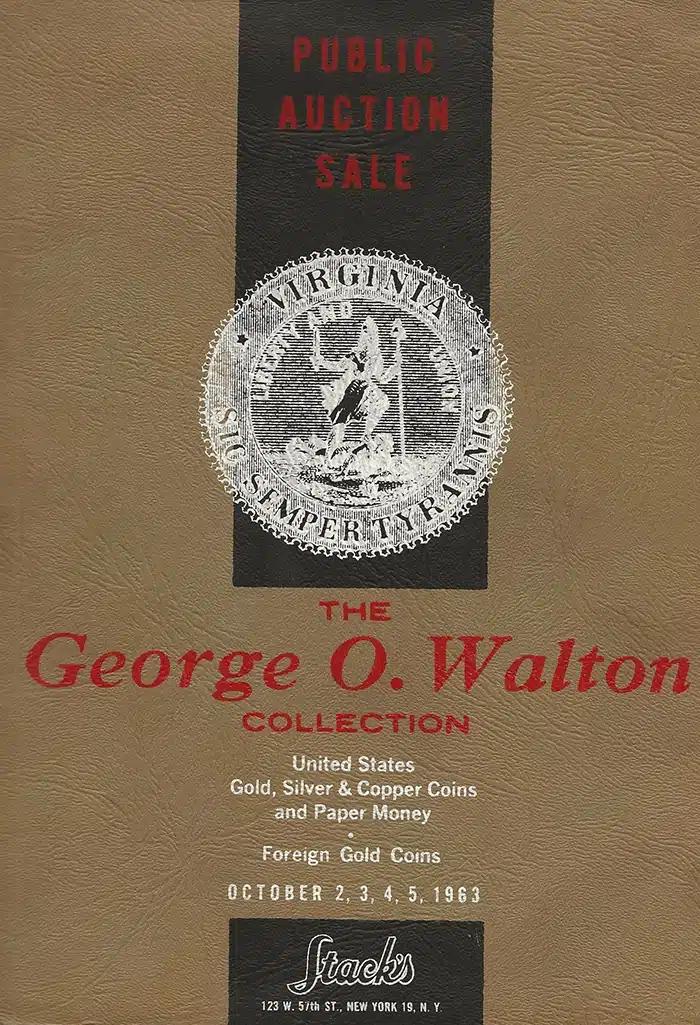 Stack's 1963 catalog of the George O. Walton Collection. Image: CoinWeek.