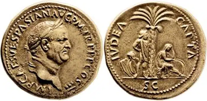 Bronze sestertius of Vespasian. Image: Heritage Auctions.