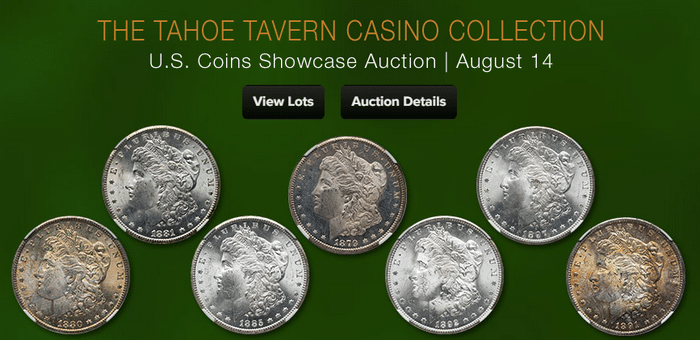 Heritage Offers Uncirculated Morgan Dollars From Tahoe Casino