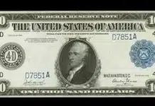 Collup Collection a Key Highlight at Heritage U.S. Paper Money Auctions. $1000 Federal Reserve Note. Image: Heritage Auctions.