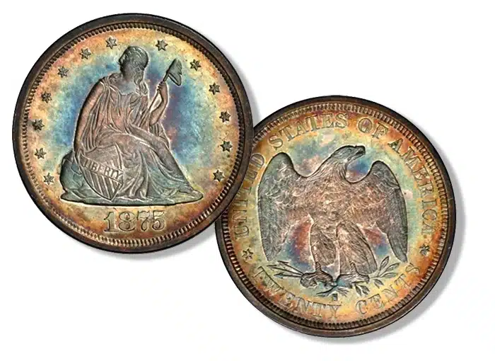 1875-S Twenty-Cent Piece. Image: Stack's Bowers.