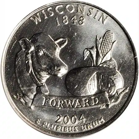 2004 Wisconsin "Extra Leaf" reverse. Image: Stack's Bowers.