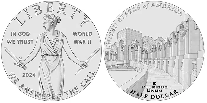 Greatest Generation Clad Half Dollar Coin. Image: U.S. Mint / CoinWeek.