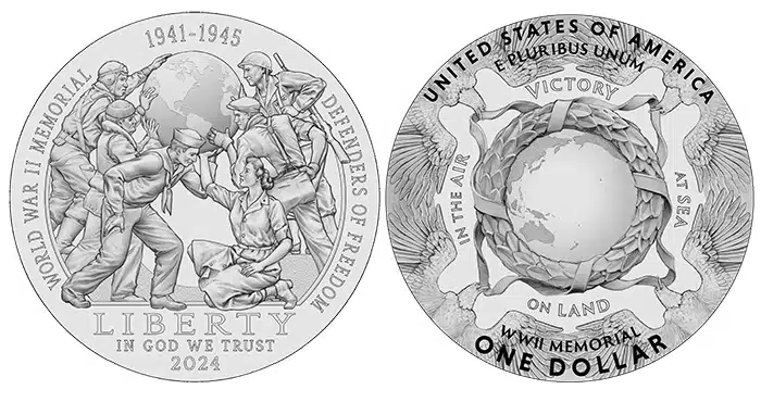 Greatest Generation Silver Dollar Coin. Image: U.S. Mint / CoinWeek.