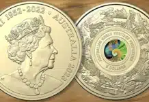 Australian World Heritage Properties 5 Dollar Coin.