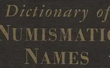 Dictionary of Numismatic Names book logo. Image: Coinweek.
