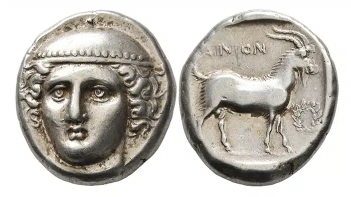 Ainos (c.) 372-369 BCE silver tetradrachm. Image: Leu Numismatik AG.