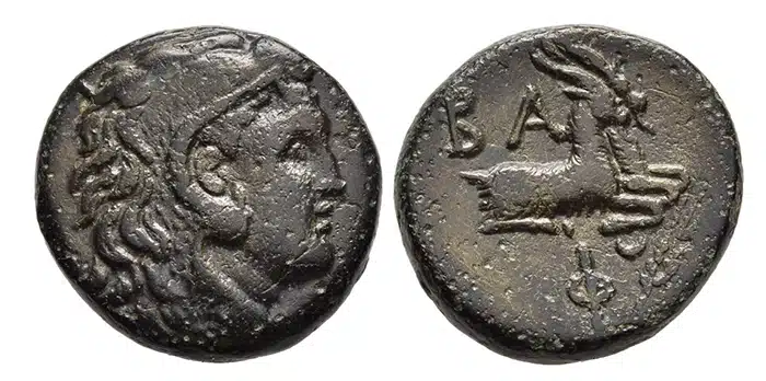 Kings of Macedon (c.) 221-179 bronze. Image: Numisfitz GmbH.