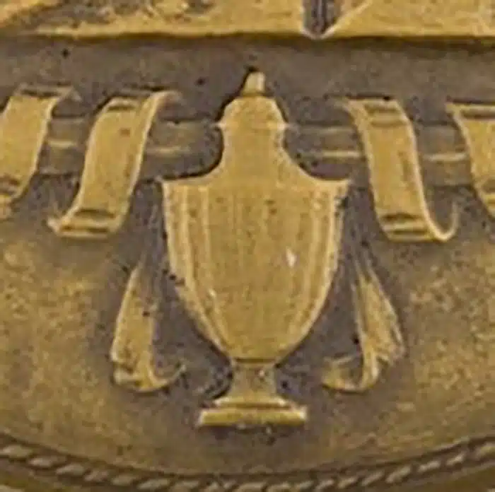 The sugar bowl as shown on the medal