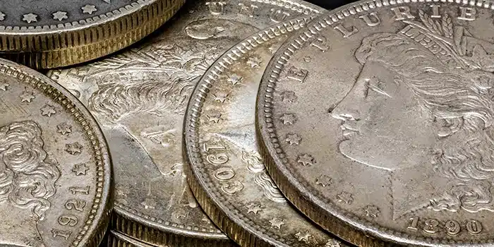 United States Silver Dollars. Image: Adobe Stock.