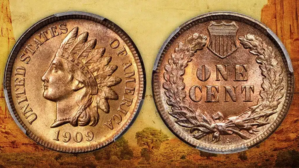 A 1909-S Indian Head Cent in Superb Gem Uncirculated Condition. Image: Stack's Bowers / Adobe Stock.