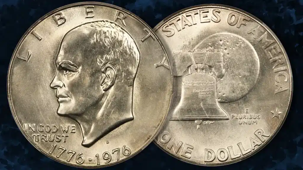 1776-1976-D Type I Eisenhower Dollar. Image: CoinWeek/ DLRC.
