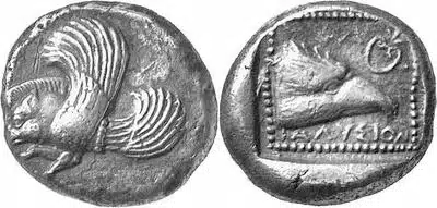 AR Stater of Ialysos 510-480 BCE