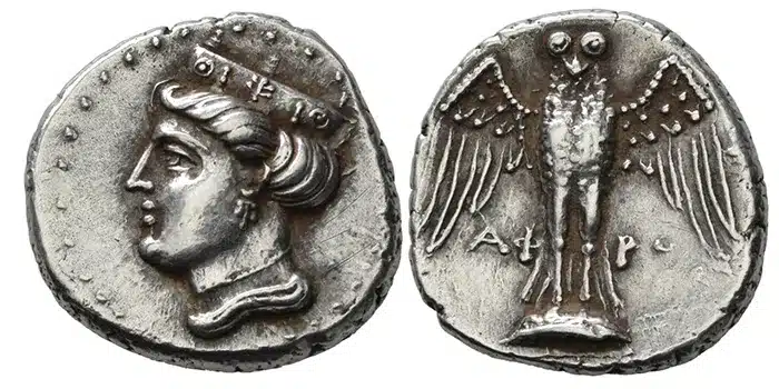 Pontos, Amisos. Silver Siglos. (c.) 5th - 4th C. BCE. Image: Leu Numismatik AG.