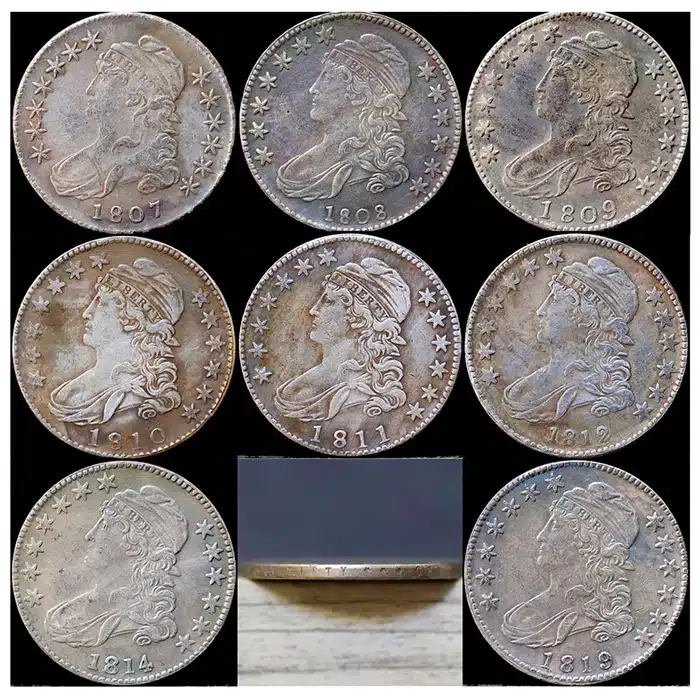 Etsy collection of counterfeit half dollars