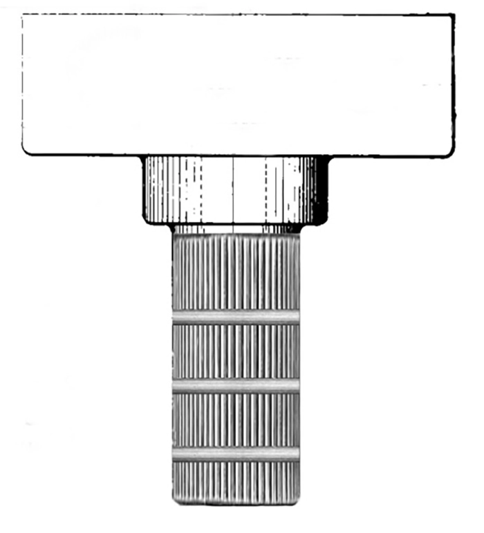 Figure 3. Drift punch as used at the New Orleans Mint to produce uniformly reeded edge dies (collars).