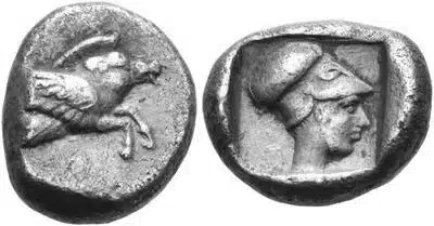 Silver Diobol of Rhodes