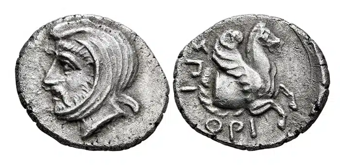 Silver Tetrobol of Spithridates. Circa 334 BCE. Image: Leu Numismatic AG.