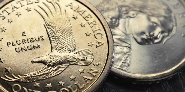 The Sacagawea dollar was first issued in 2000. Image: Adobe Stock.
