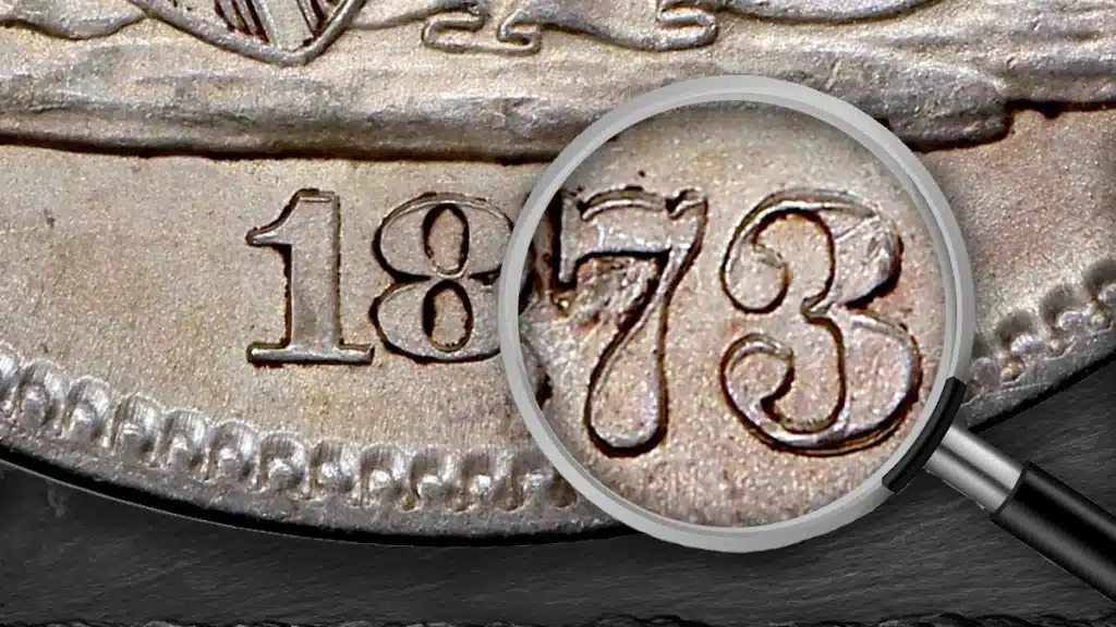 1873 Coins. Date Magnified. Image: CoinWeek.