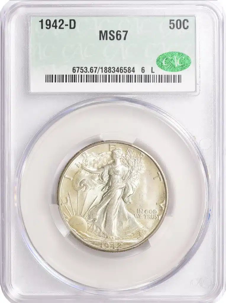 1942-D Walking Liberty Half Dollar. Image: GreatCollections.