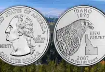 The 2007 Idaho State Quarter design is for the birds. Image: U.S. Mint / Adobe Stock.