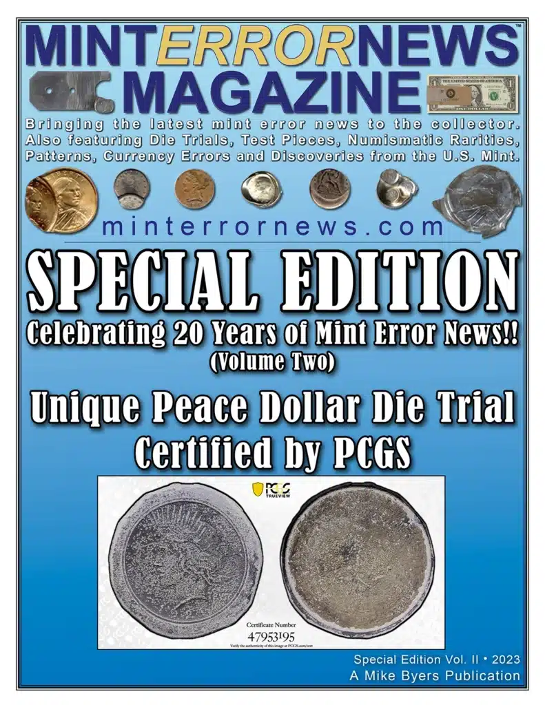 Mint Error Magazine's 2023 Special Edition: Volume 1.