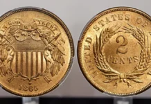 1865 Two-Cent Piece. Image: Stack's Bowers / CoinWeek.