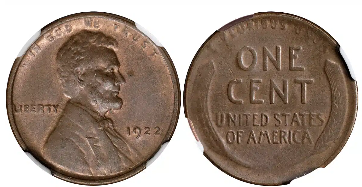1922 Lincoln Cent No D with Weak Reverse. Image: NGC.
