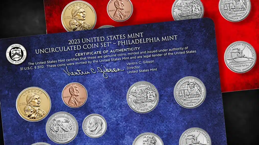 2023 United States Mint Uncirculated Coin Set. Image: U.S. Mint / CoinWeek.