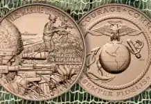 United States Marine Corps Bronze Medal. Image: U.S. Mint / CoinWeek.