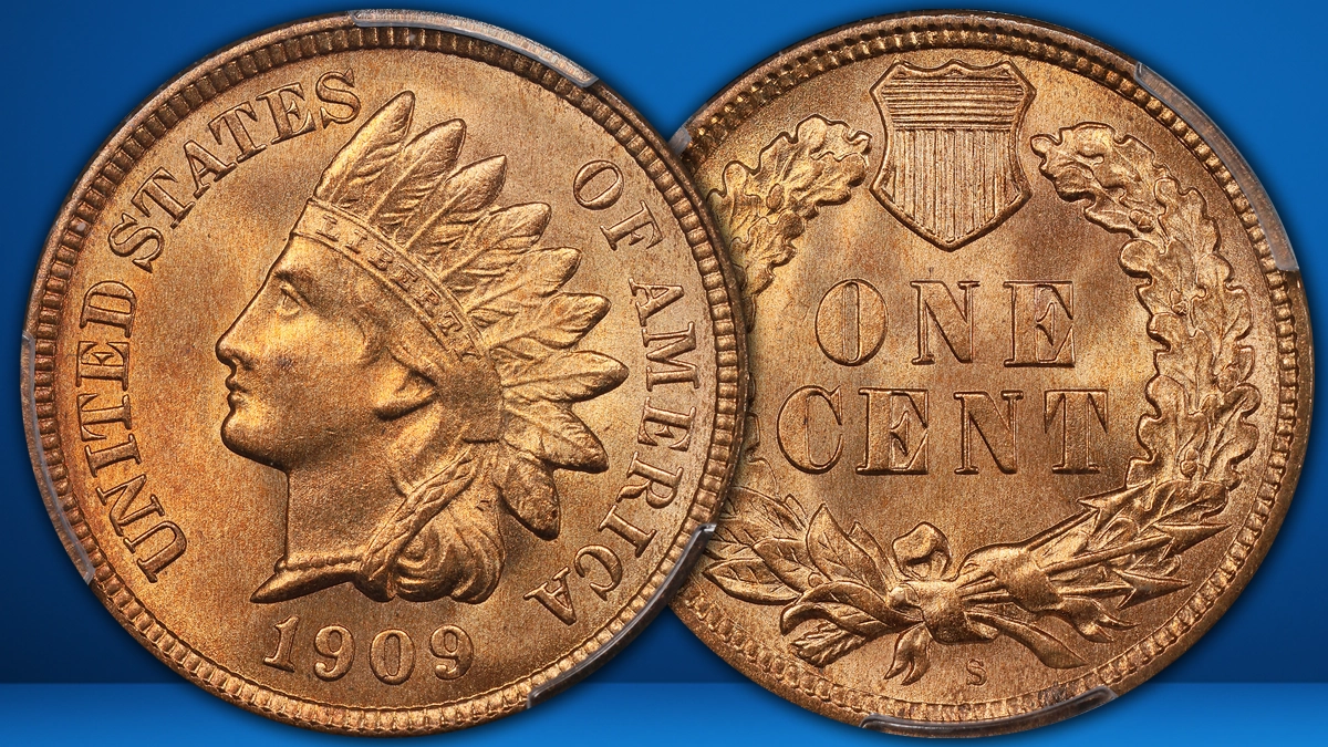 1909-S Indian Cent. Image: GreatCollections / CoinWeek.