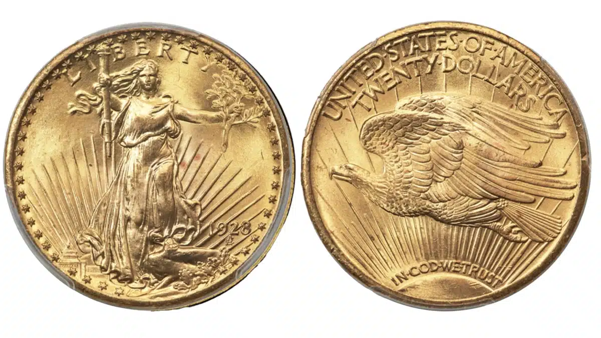 1928 Saint-Gaudens Double Eagle. PCGS MS67. Image: Heritage Auctions.