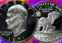 1971-S Eisenhower Dollar. Image: CoinWeek / Stack's Bowers.