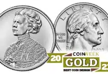 2023 Jovita Idar Quarter is recognized by CoinWeek as the best coin design of 2023.
