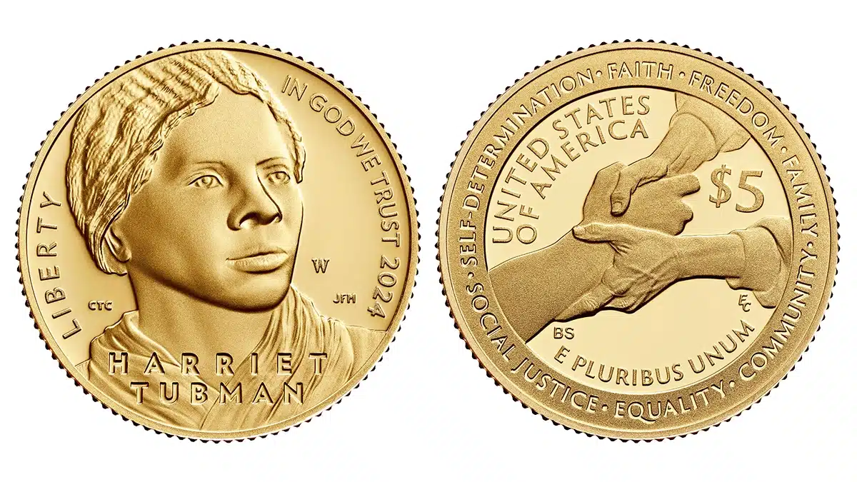 2024 Harriet Tubman $5 Gold coin.