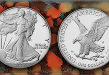 2024 American Silver Eagle Proof coin. Image: CoinWeek.