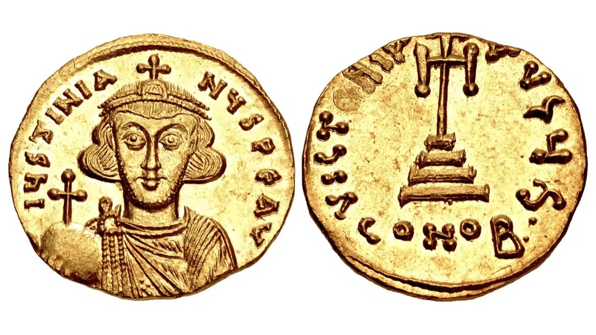 Justinian II, first reign, 685-695. Gold Solidus, 4.40g. Constantinople, 686/7. CNG. Auction 117. 19 May 2021.Lot: 662. Realized: $3,000.