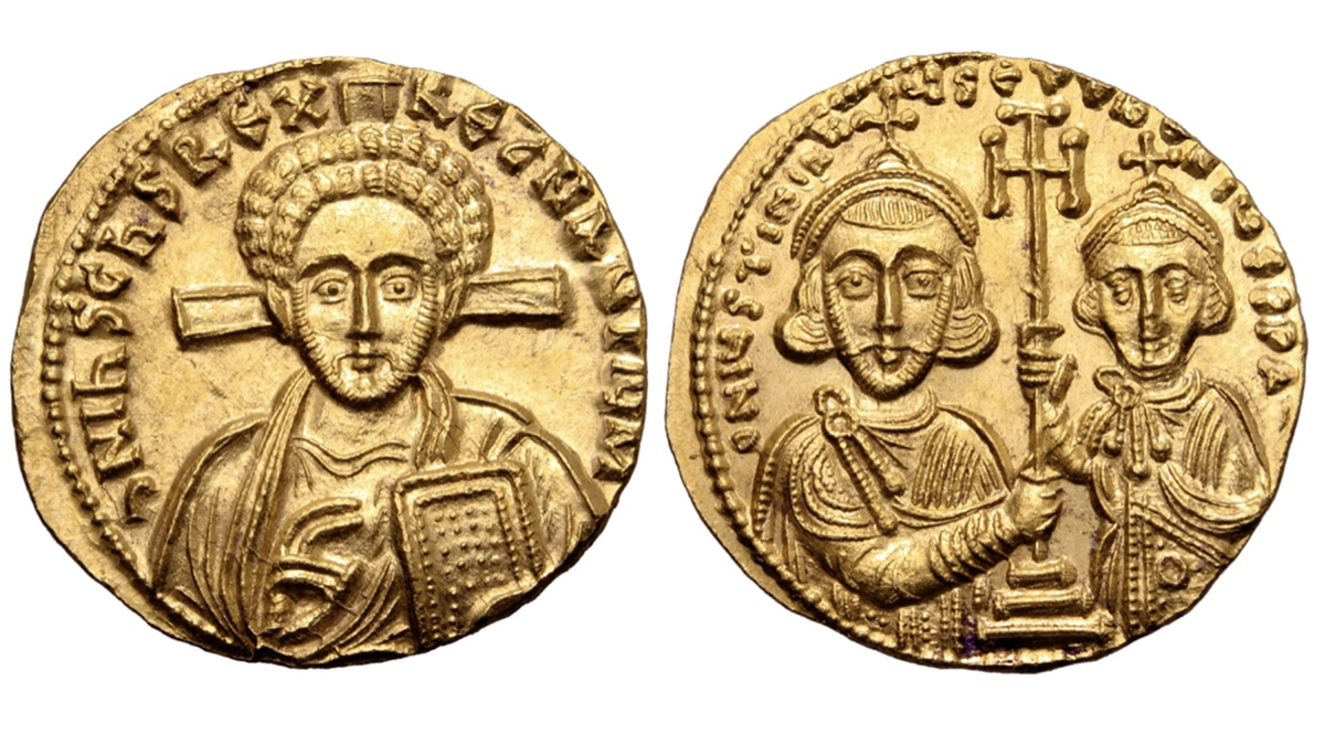 Justinian II, second reign, 705-711. Solidus, 4.50g. Constantinople. Roma. Auction XXI. 24 March 2021. Lot: 947. Realized: $10,977.