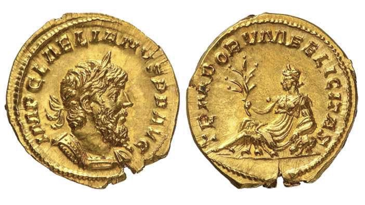 Laelianus Aureus. June-July 269. Image: Leu Numismatik.