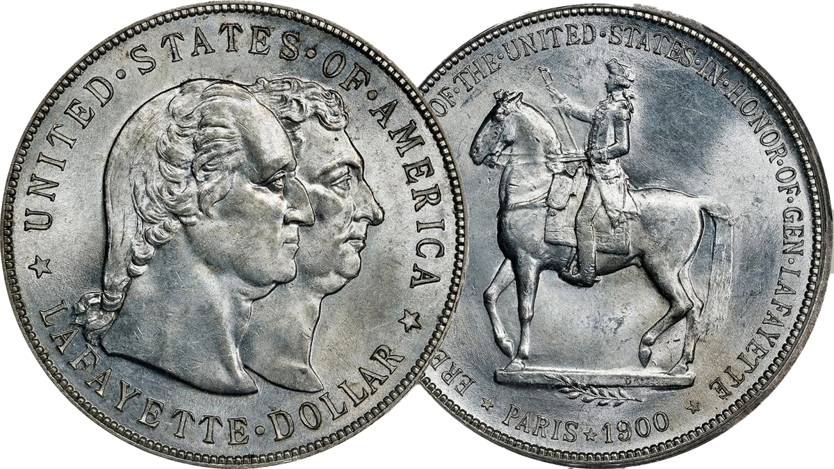 The Lafayette Dollar - Top 10 Military Figures on US Coins. Image: Stack's Bowers.