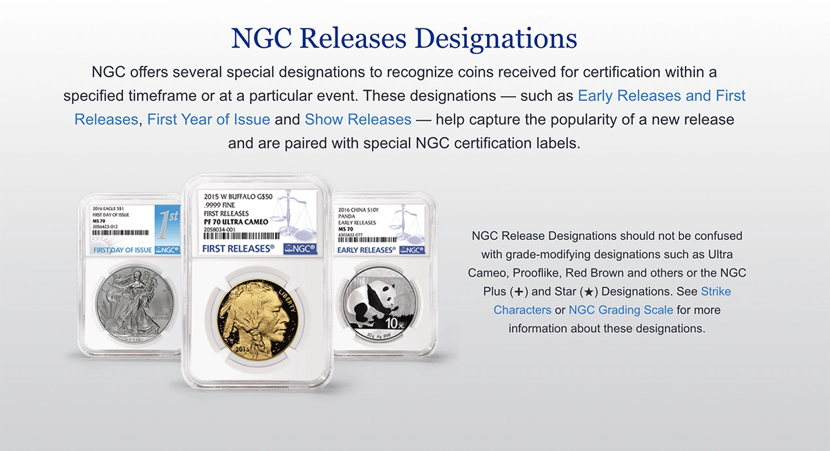NGC Releases Designations Screenshot. Image: NGC.