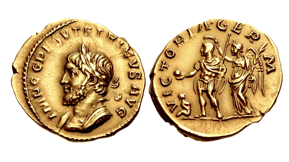 Tetricus I Aureus. 271 CE. Image: CNG.