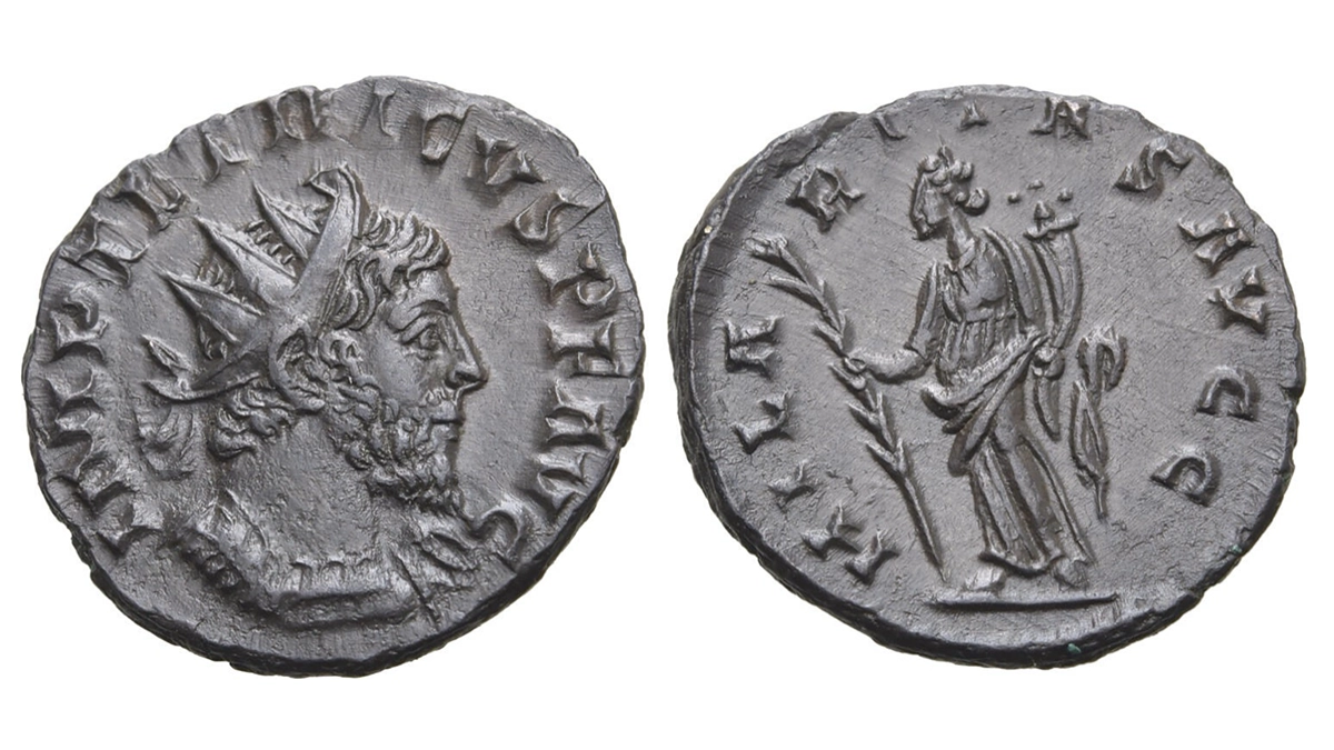Tetricus I. Antoninianus. Treveri. Image: Roma Numismatics, Ltd.