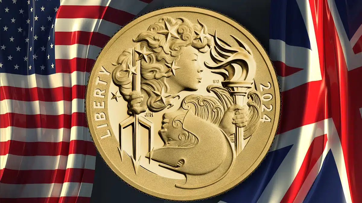 The US Mint and the Royal Mint collaborated on this gold coin design. Image: US Mint / Adobe Stock.