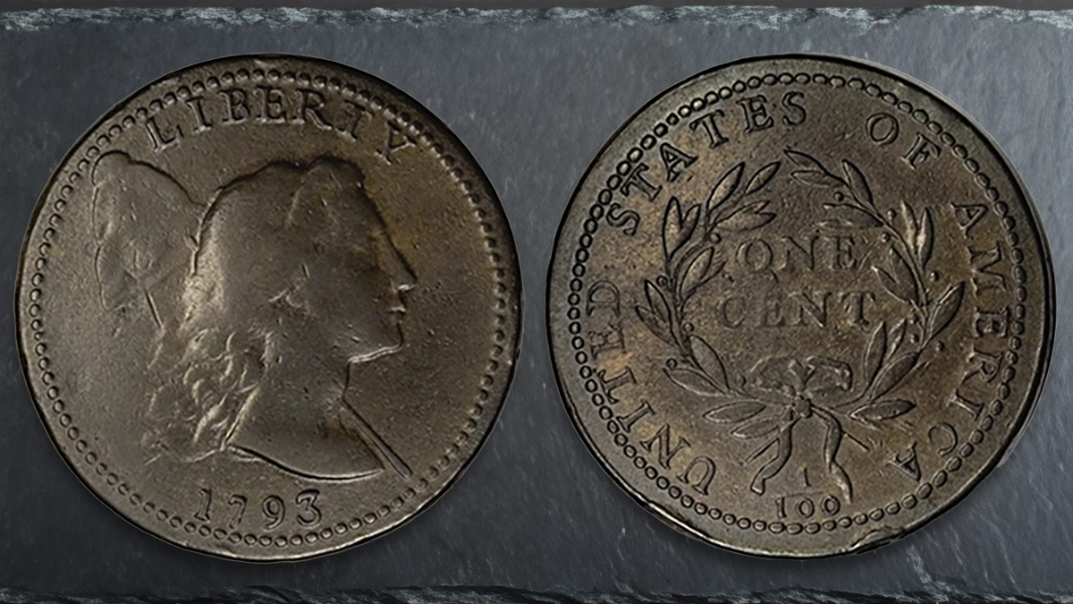 1793 Liberty Cap Cent, Sheldon-12. Image: Heritage Auctions (visit www.ha.com).