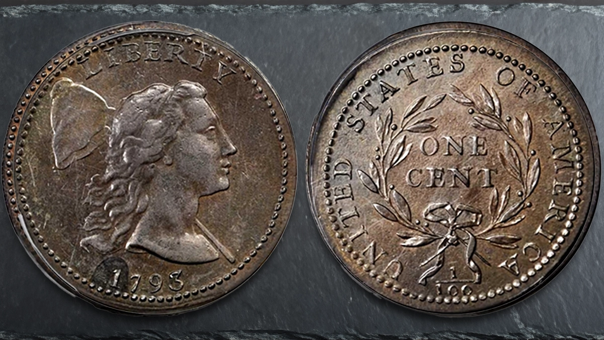1793 Liberty Cap Cent, Sheldon-13. Image: Stack's Bowers.